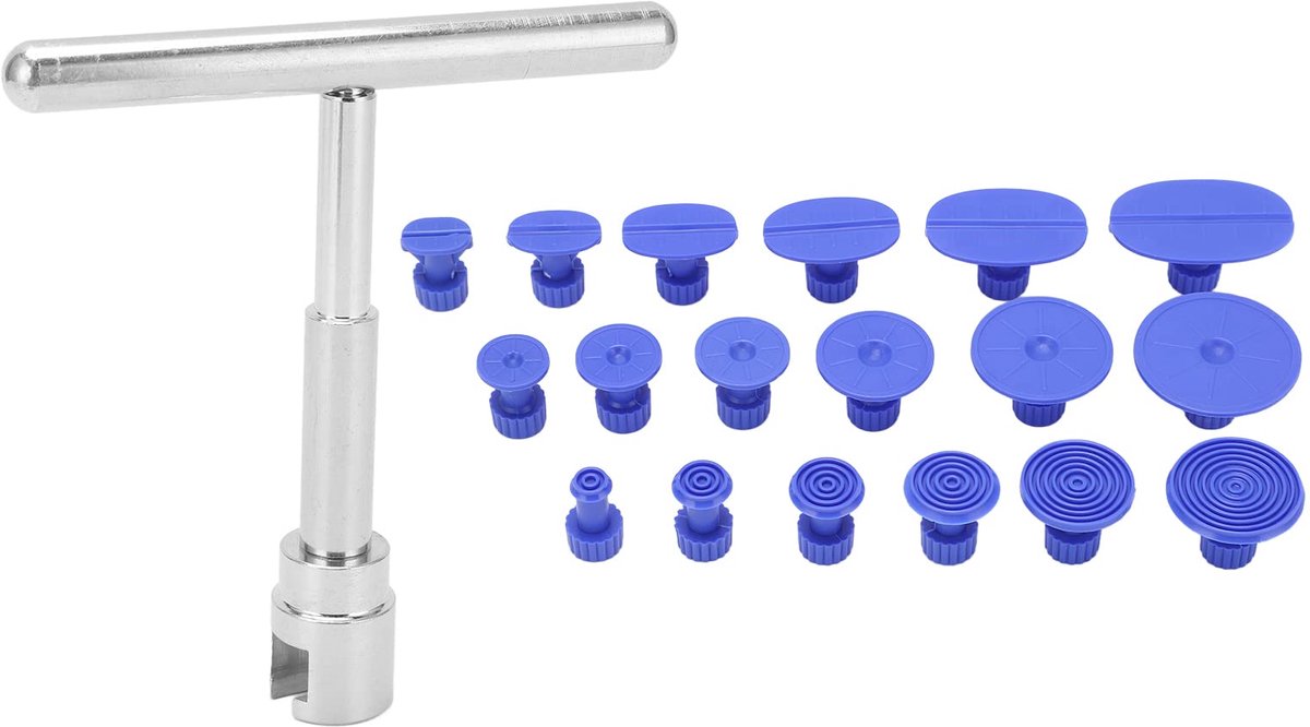 Auto Uitdeukstation T-Model - Verveloos Puller met 18 Trekken Tabs voor Carrosserieherstel