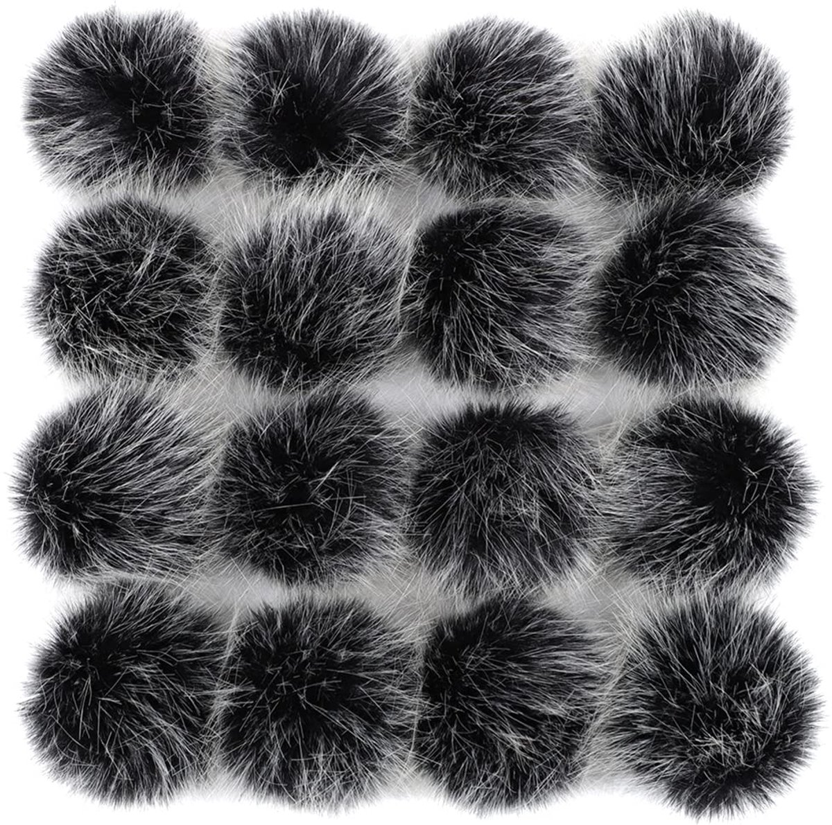 Kawaii PU Bowknot Pelz Ball Fluffy Pom Pom Schlüssel bund PomPoms Shiny Fluffy B
