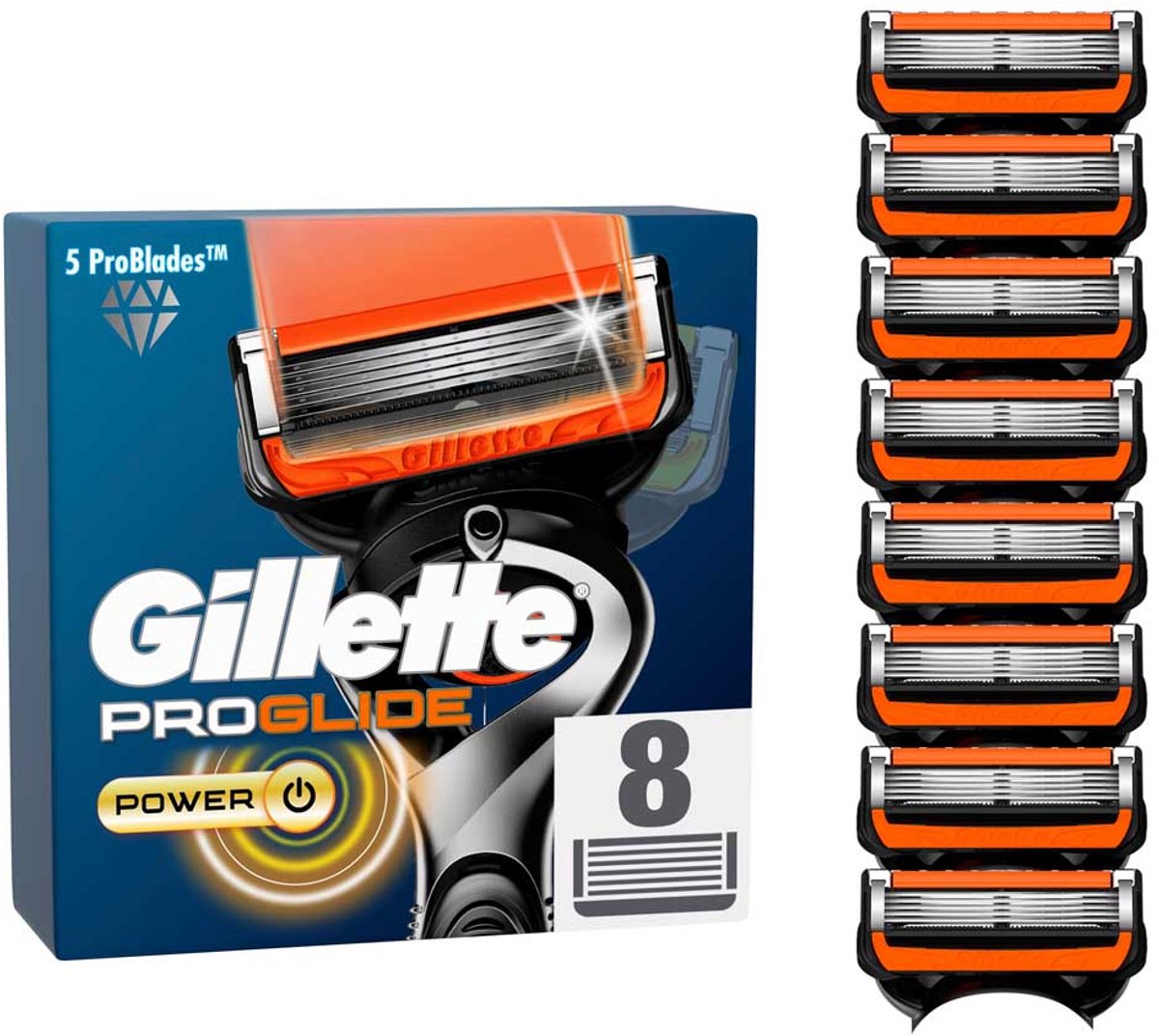 Gillette PROGLIDE POWER XL 8 stuks nieuwe verpakking
