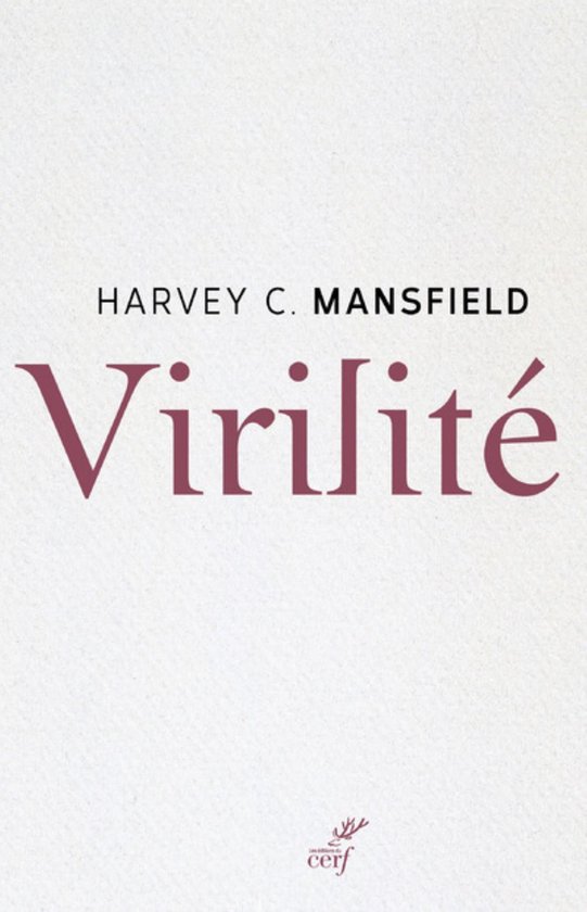 Livre 'Virilite' par Harvey C. Mansfield, fond texturé.