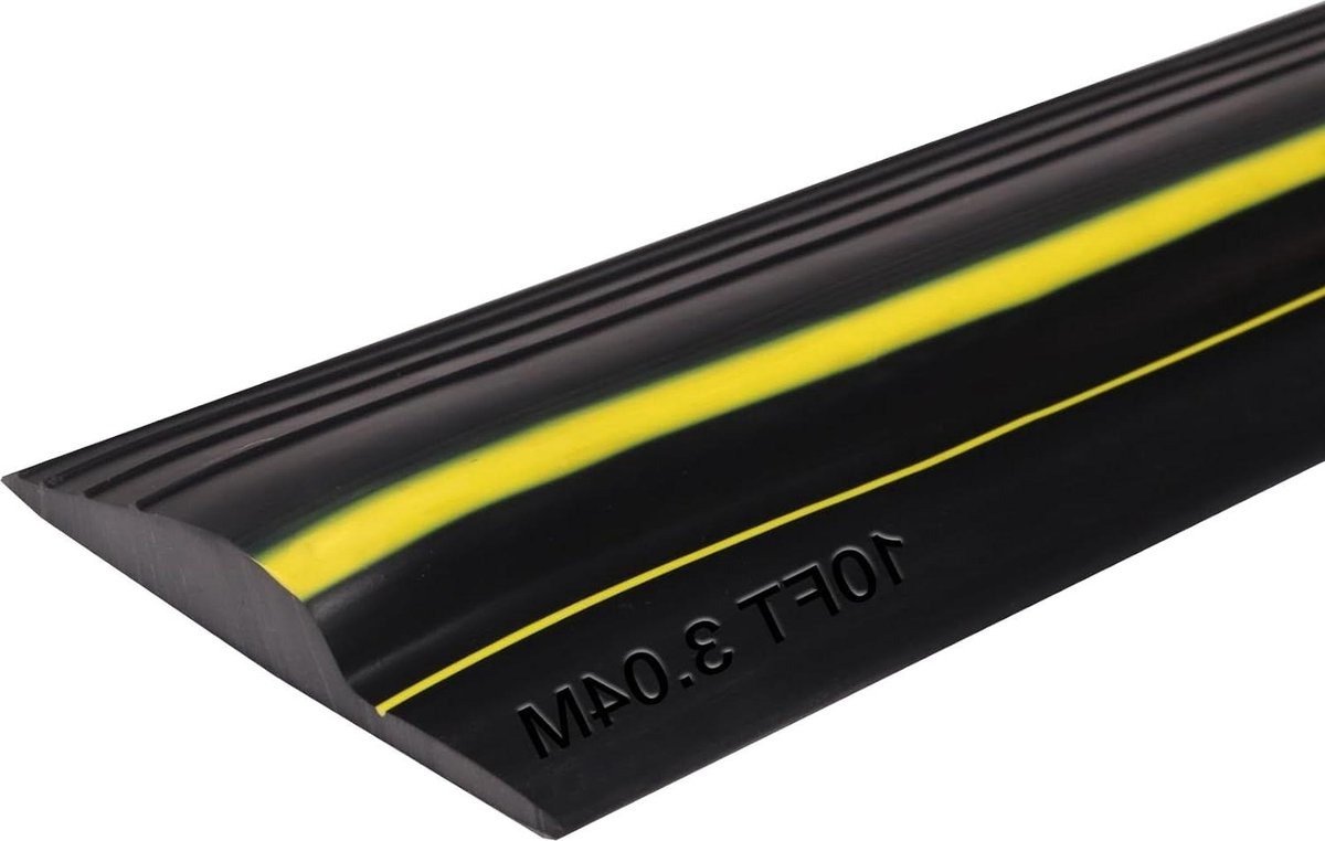 QPFO® Garagedeur Afdichtingsstrip - Universele Rubberen Drempelafdichting - 3m - Weerbestendig en Waterdicht