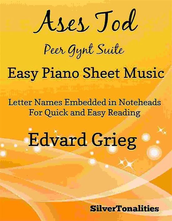 Ases Tod Peer Gynt Suite Easy Piano Sheet Music - cover