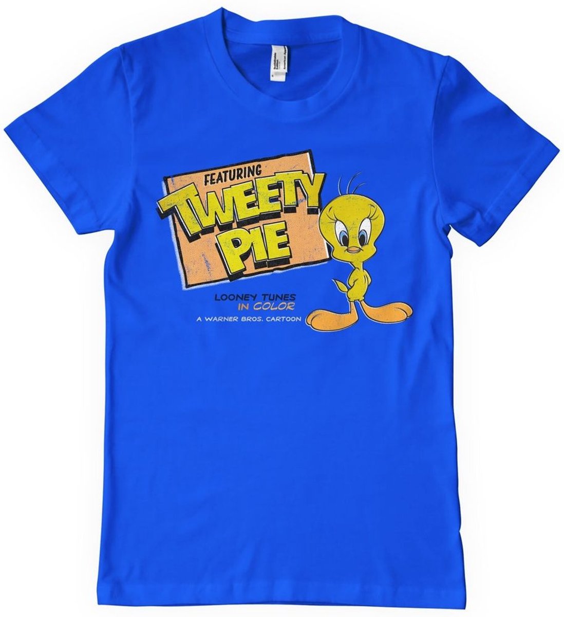 Looney Tunes T-Shirt Tweety Pie T-Shirt WB-1-LT012-H47-13 Blue-XXL