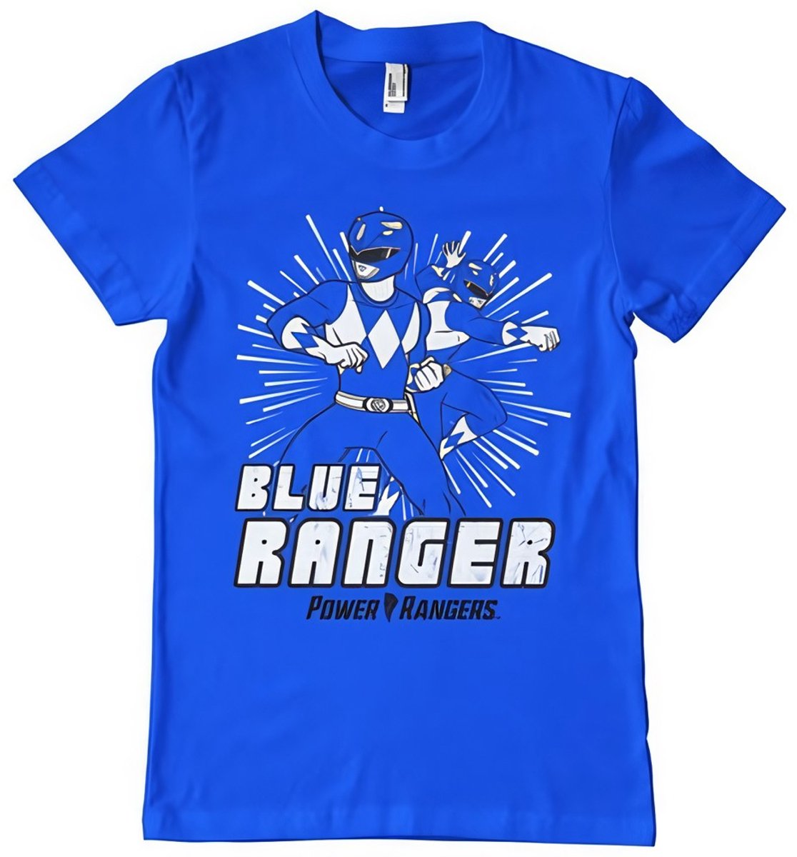Power Rangers Blue Ranger T-Shirt Blue-2XL