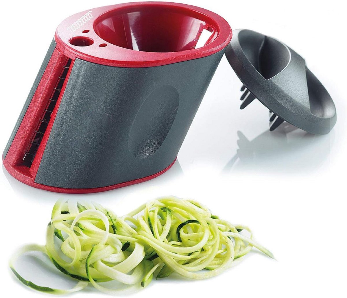 Spiraalsnijder - Spiralizer - Mandoline Keukensnijder - Rood en Grijs