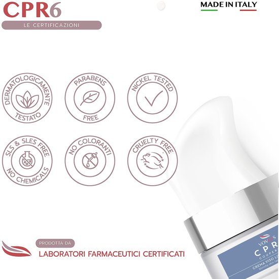 VOVEES CPR6 gezichtscrème – 50 ml – directe roodheidsverlichting – 6 ...