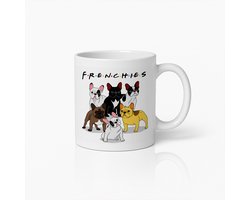 Grappige Franse Bulldog Mok – Schattige Frenchies Koffiebeker Cadeau voor Hondenliefhebbers – 330 ml