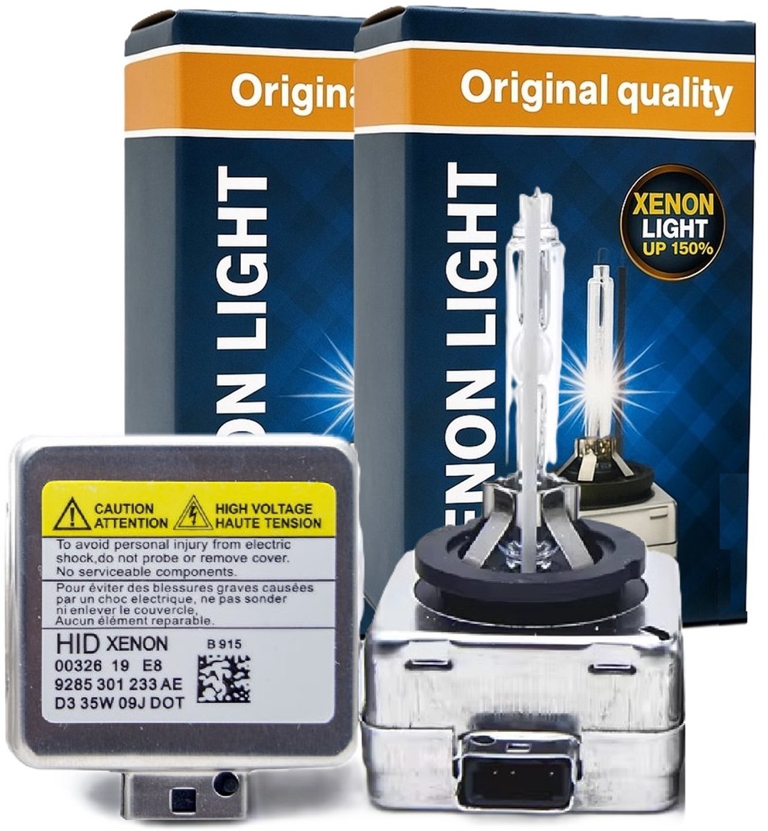 Xenon Lampen D3S 8000K – Set van 2 – 35W 42V – IJsblauw Licht – Geschikt voor Volkswagen/Audi/Skoda/Seat/Porsche (VAG) + Mercedes, Ford, Volvo en meer