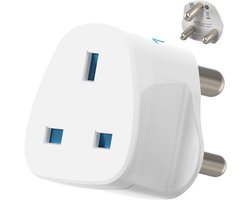 UK Naar Zuid-Afrika Stekker Adapter | Reis Adapter voor Zuid-Afrika | Geaarde Stekker voor Zuid-Afrika | Geschikt voor gebruik in Zuid-Afrika, Namibië, Swaziland, Botswana | Type M Stekker Adapter