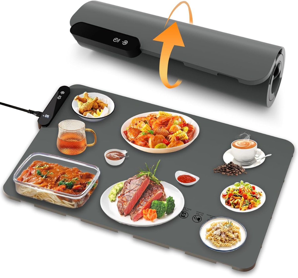 ZRSS® Buffetwarmer Elektrisch - Warmhoudplaat met Timer - Verwarmingsplaat - Voedselverwarmer