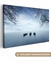 Peinture sur toile - Bateau - Water - Branches - Peintures sur toile - toile - 60x40 cm - Photo sur toile