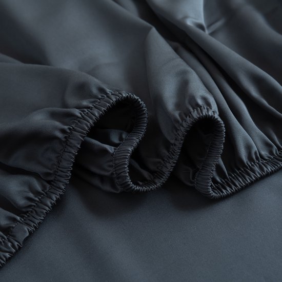 Boomba Bamboo Premium Hoeslaken pour surmatelas 200x220 400TC bleu