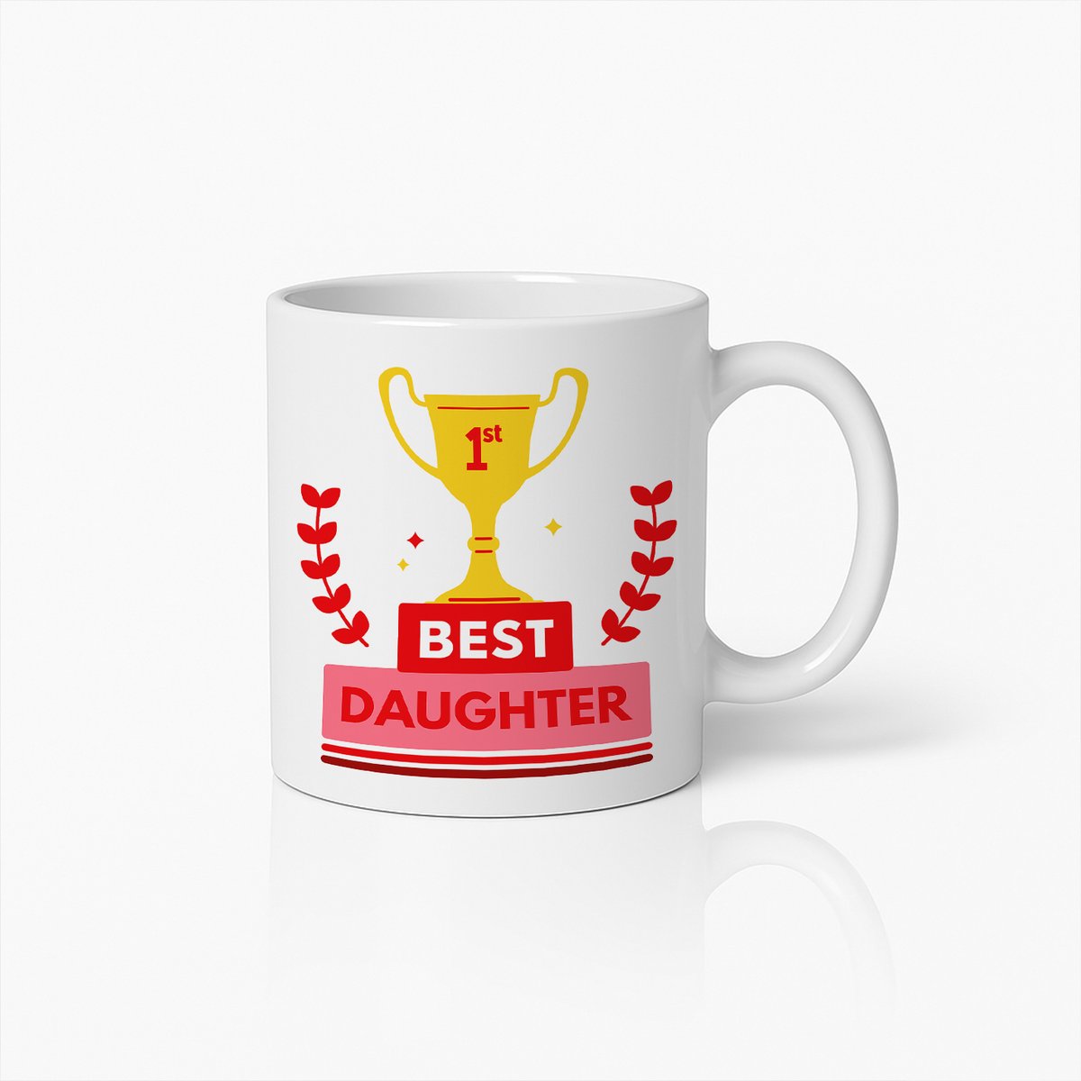 Best Daughter Mok 330ml – Leuke Trofee Ontwerp Koffiebeker, Perfect Cadeau voor Dochters en Speciale Gelegenheden