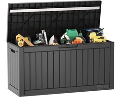 Waterdichte Opbergbox 227L voor Tuin, Balkon, en Terras - Tuinkist met UV-bescherming