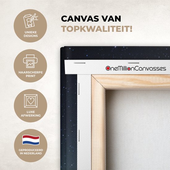 Tableau sur Toile Aurores Boréales - Cascade - Islande - 40x80 cm - Décoration murale