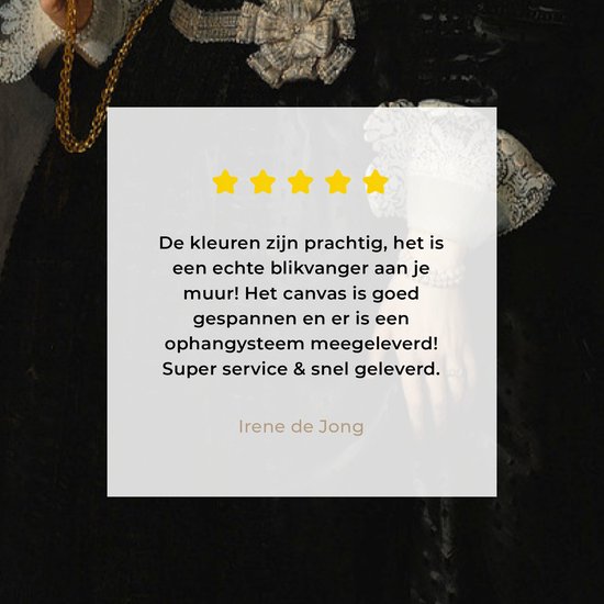 Toile Peinture Mariage Oopjen Coppit - Rembrandt van Rijn - 40x80 cm - Décoration murale