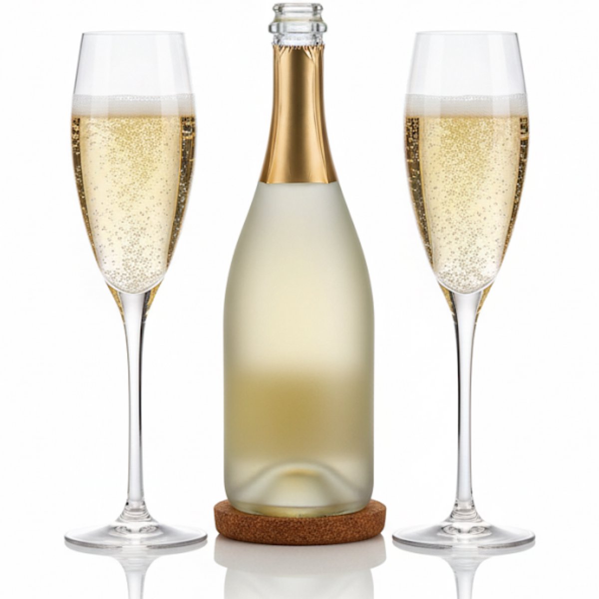 Lomera Champagneglazen Kristal - Fluitglazen Kristal - Champagneglas Set - Kristalhelder Glas - Krasbestendig Glas - Breukvast Glas - Vaatwasbestendig - Eco-Crystal Glas - Thermische Schokbestendigheid - Sterke Champagneglazen