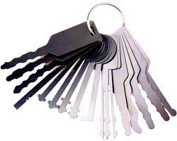 Car Jiggler Lock Pick Set - 16-delige sleutelset voor auto opening