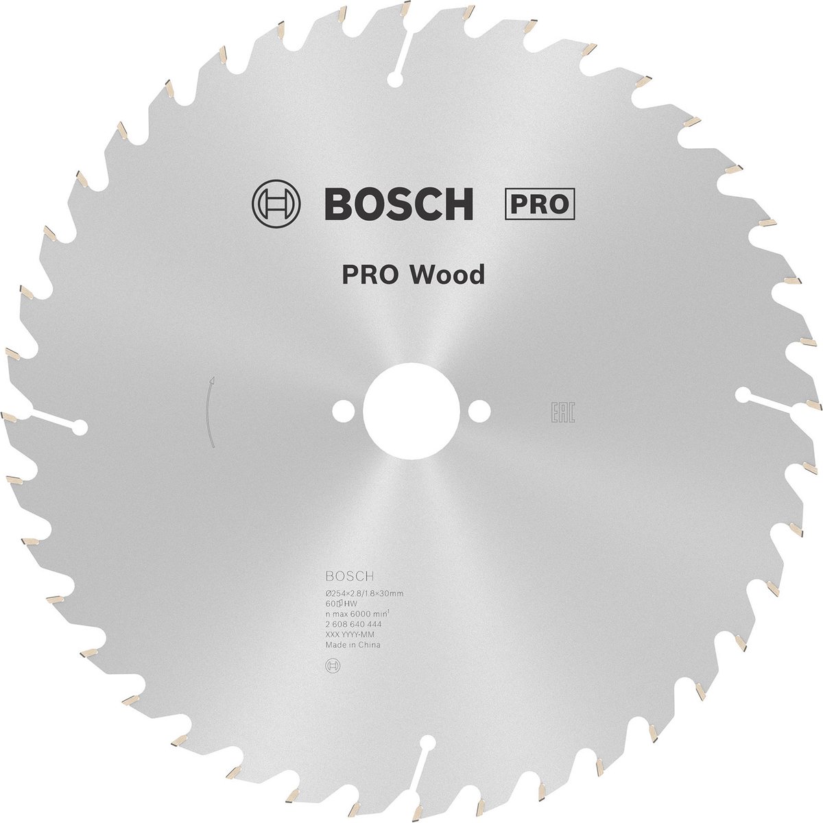 Metabo 628222000 Precision Cut Cirkelzaagblad 254 x 30 x 60T Hout/MDF