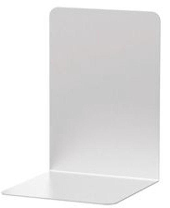 Foto: Boekensteun maul 12x12x17 5cm aluminium zilver 12 stuks