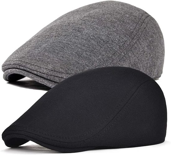Foto: Flat caps 2 stuks heren pet baret heren heren kleding cadeau man one size flat cap vintage cap cadeau man verjaardag hippie accessoires retro hoed