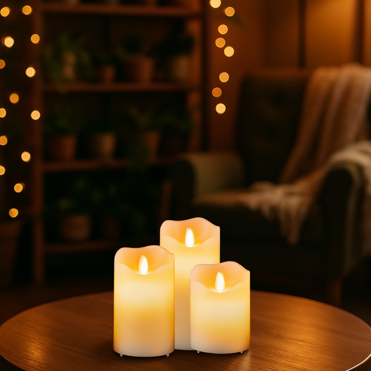 Aurae Oplaadbare Led Kaarsen met Bewegende Vlam - 3x - Echte Wax - 35+ Branduren - Afstandsbediening - Flikkerende Vlam - Oplaadbaar - Timer - Kerst Kaarsen — cadeau in Wonen & Interieur - foto 5