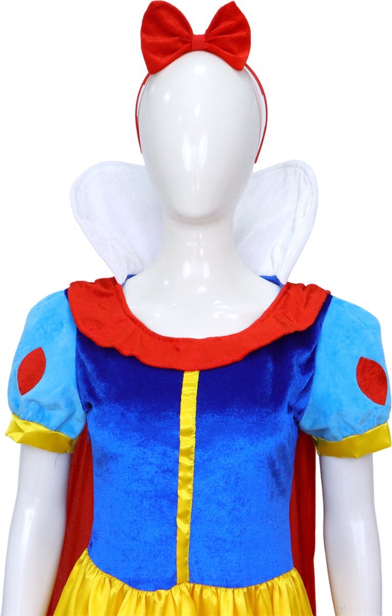 Joya Party® Sneeuw Prinses Verkleed Jurk Volwassenen | Prinses Glamour Jurk | Carnaval Verkleedjurk Dames | Prinsessenjurk Vrouwen | Carnavalskleding | — afbeelding 12