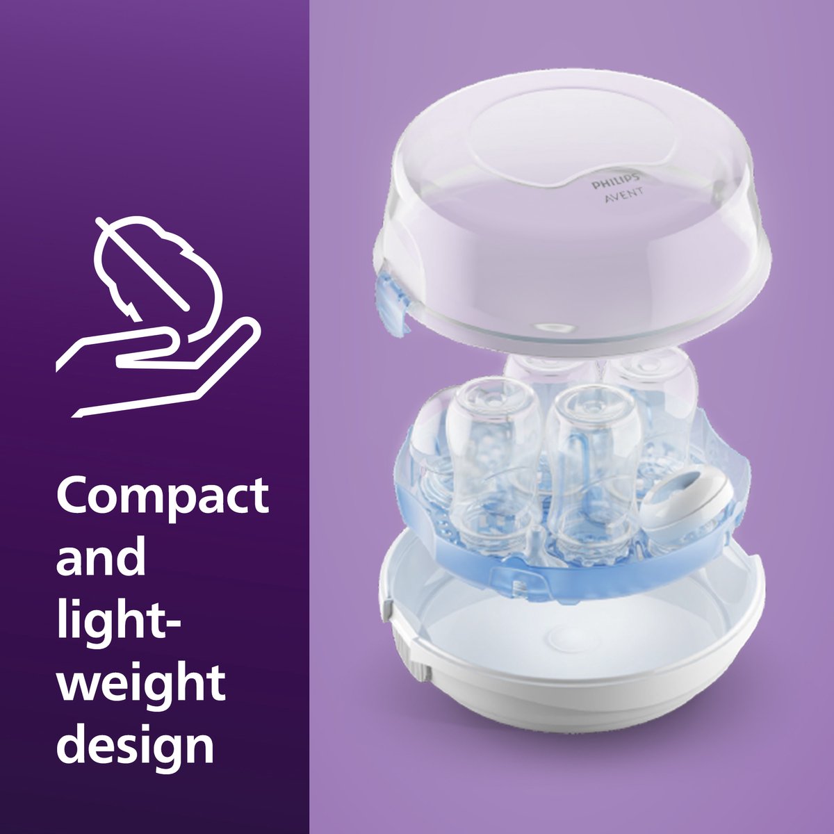 Philips Avent Magnetron sterilisator - Voor Babyflessen - SCF281/02 — afbeelding 3