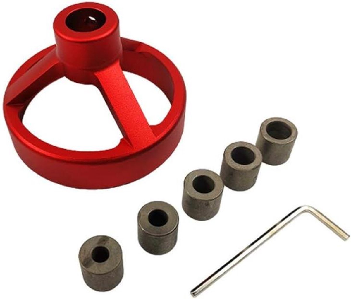 Allecto plus - Boorgeleidingsmal voor 6/7/8/9/10 mm bevestigingen - Pocketgatmal - Rechte hoekgeleider - Deuvelmal voor perforator