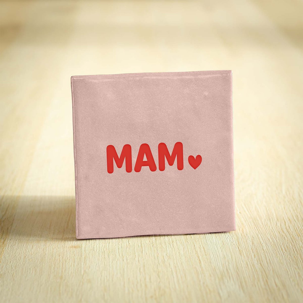 Tegeltje - Mam | Roze | 10x10cm - Interieur - Wijsheid - Tegelwijsheid - Spreuktegel - Keramiek - BONT
