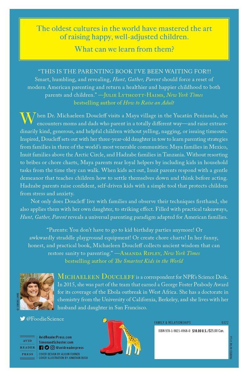 Hunt, Gather, Parent - back cover