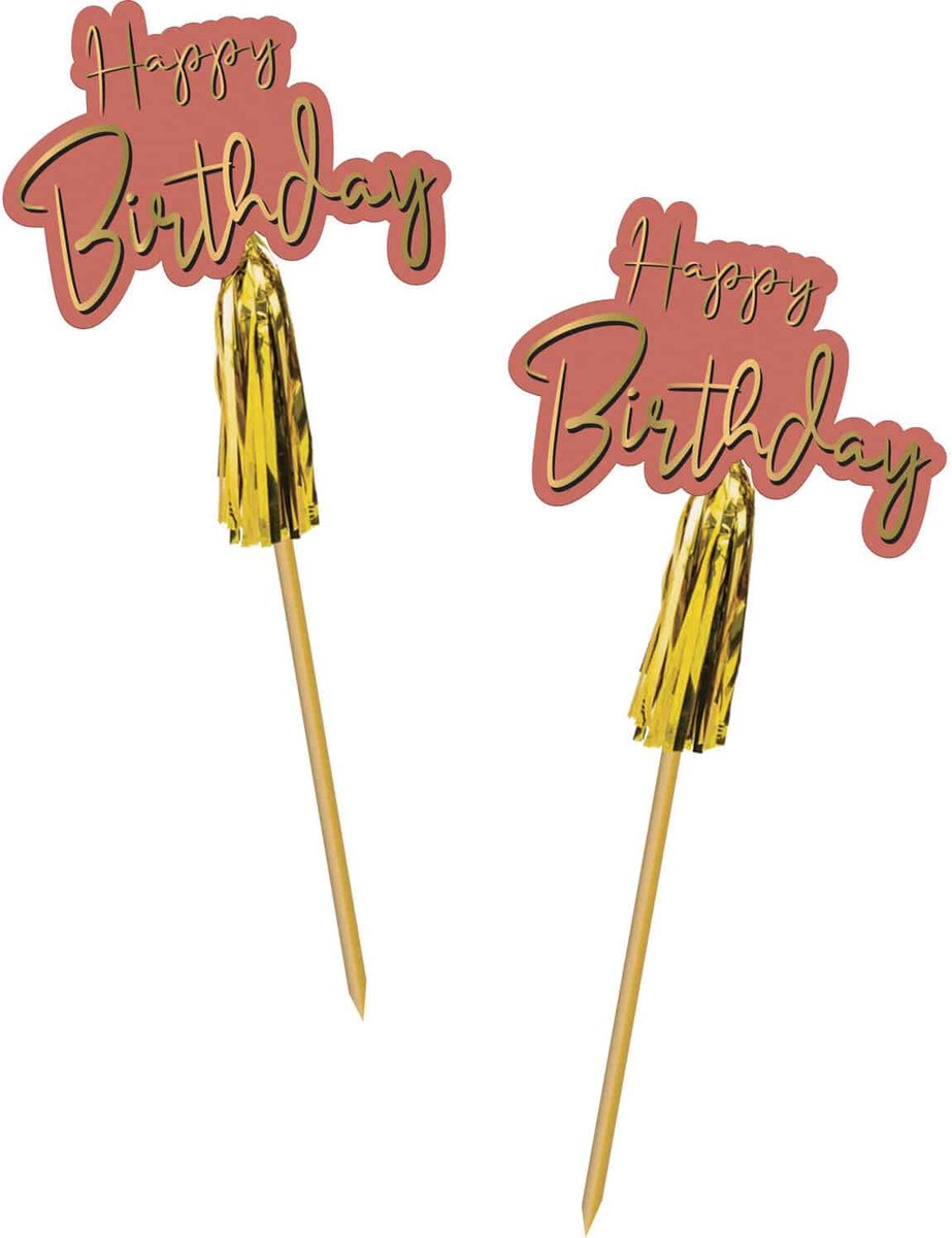 Folat - Prikkers Golden Dusk 12 cm - 12 stuks