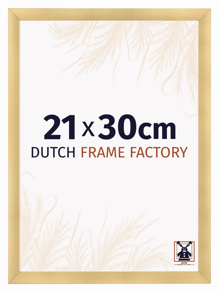 Dutch Frame Factory Fotolijst 21x30 cm - MDF - Goud Mat - Praag