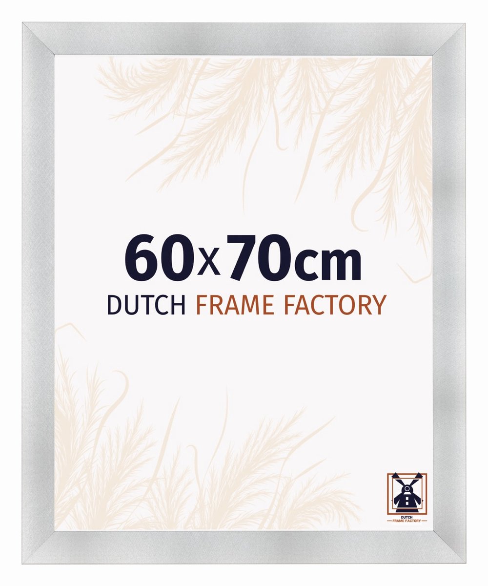 Dutch Frame Factory Fotolijst 60x70 cm - MDF - Aluminium Geborsteld - Praag