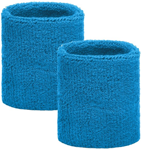 Aqua pols zweetbandjes 2 stuks