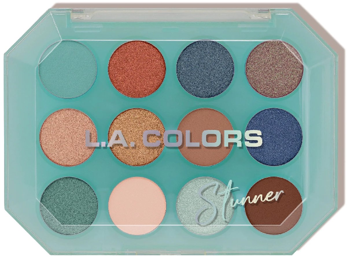 L.A. Colors 12 Color Eyeshadow Palette - C69013 Stunner - Oogschaduwpalette - 12 g