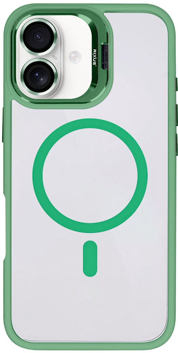 Rixus Classic 03 Case With MagSafe For Apple iPhone 16 Plus Light Green