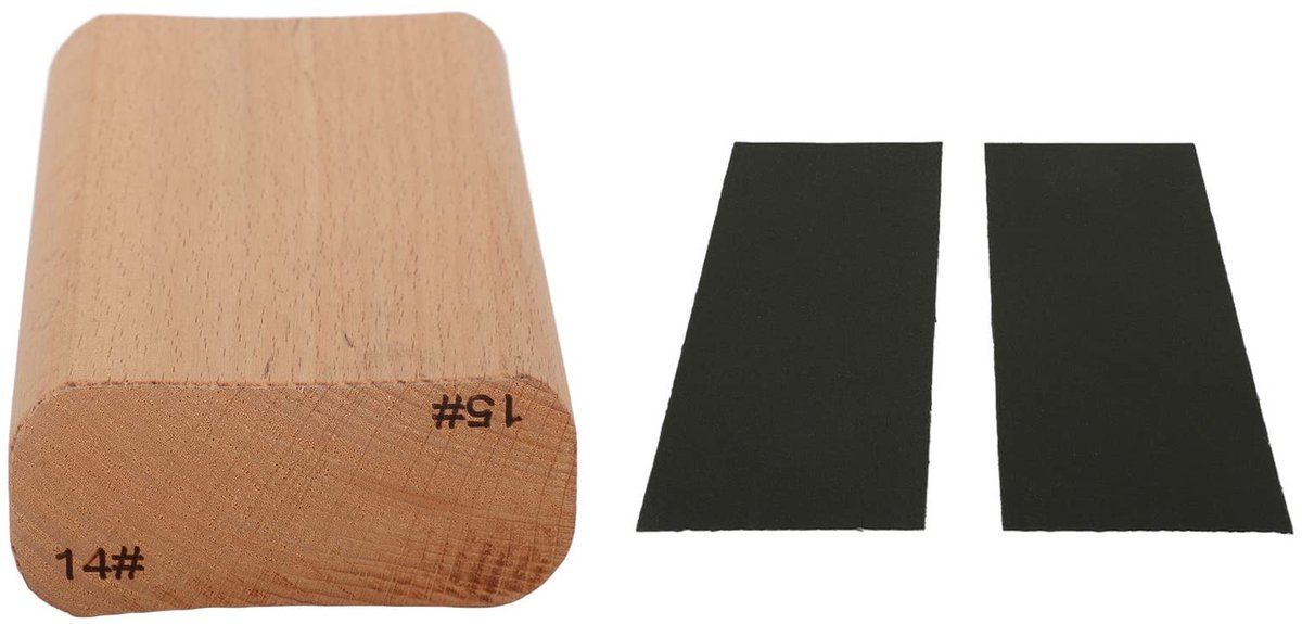 Gitaar Hout Radius Schuurblok, Houtnerf Glad Oppervlak Lange Levensduur Gitaar Schuur Radius Blok Sterke Slijtvastheid voor Fretboard (14&15 inch)
