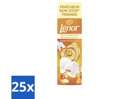 Lenor - Geurbooster - Amber & Orchidee - Non-Stop Frisheid - 19 Wasbeurten - Bulkverpakking - 25 stuks