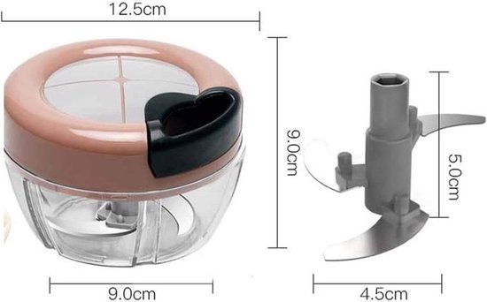 Krachtige Handmixer voor Vlees en Groenten - Handmatige Keuken Molen en Blender van Merkloos — afbeelding 5
