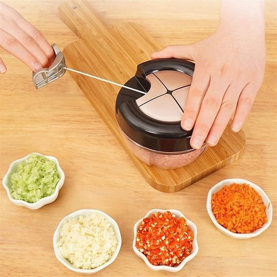 Krachtige Handmixer voor Vlees en Groenten - Handmatige Keuken Molen en Blender van Merkloos — afbeelding 2
