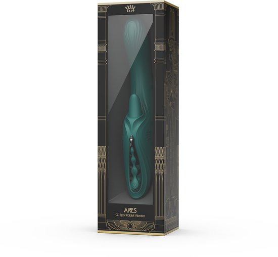ZALO - Ares - Vibromasseur lapin point G chauffant - Contrôle par application - Vert émeraude