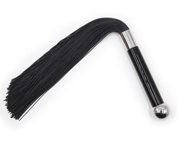 Smart Moves - Siliconen Flogger - 40 cm - Zwart