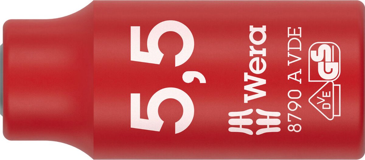 Steeksleuteldop 8790 A VDE 1/4 inch SW 5,5mm L.41mm WERA