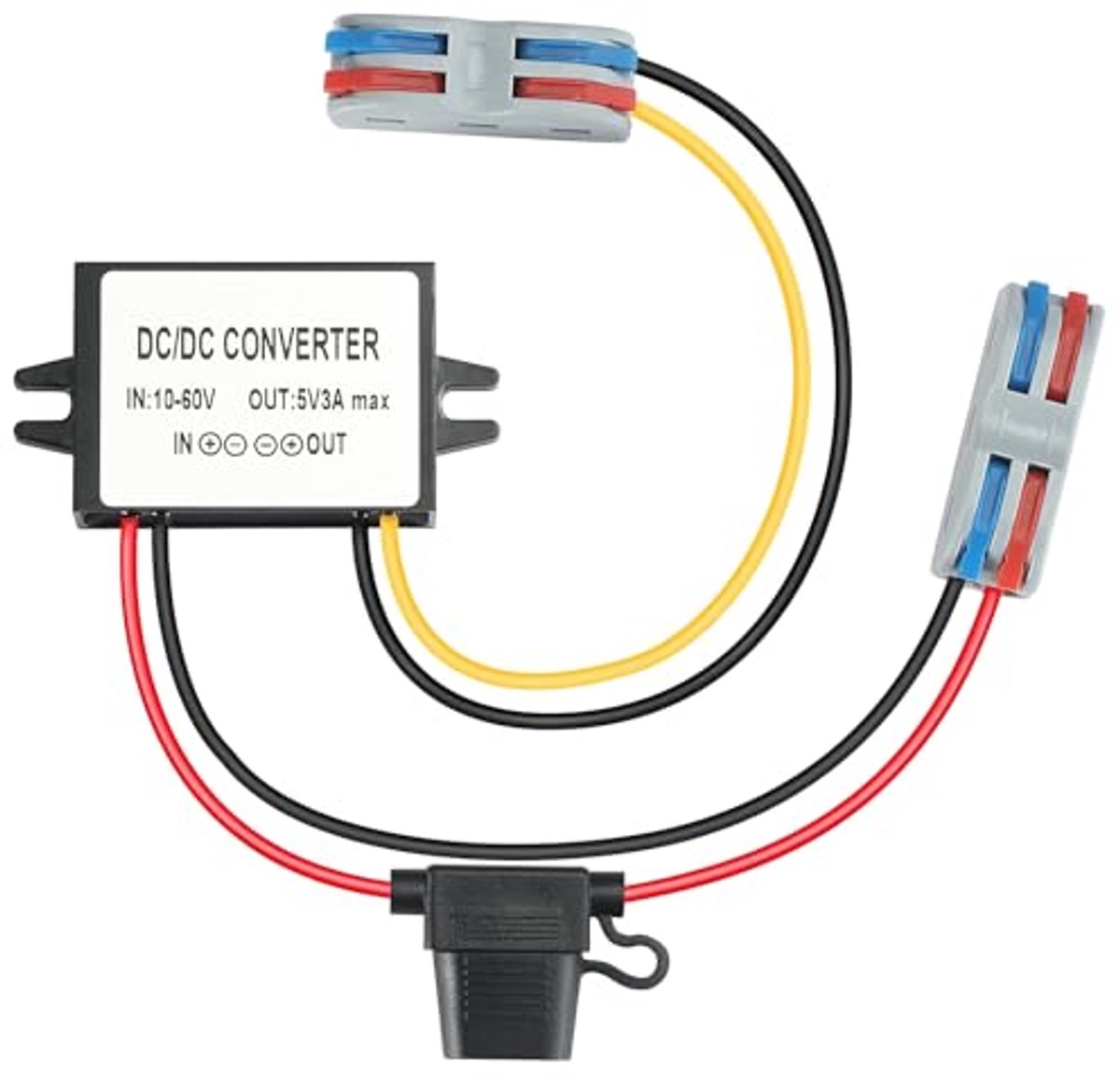 Image of 10-60V naar 5V 3A Waterdichte Power Converter voor Binnen en Buiten