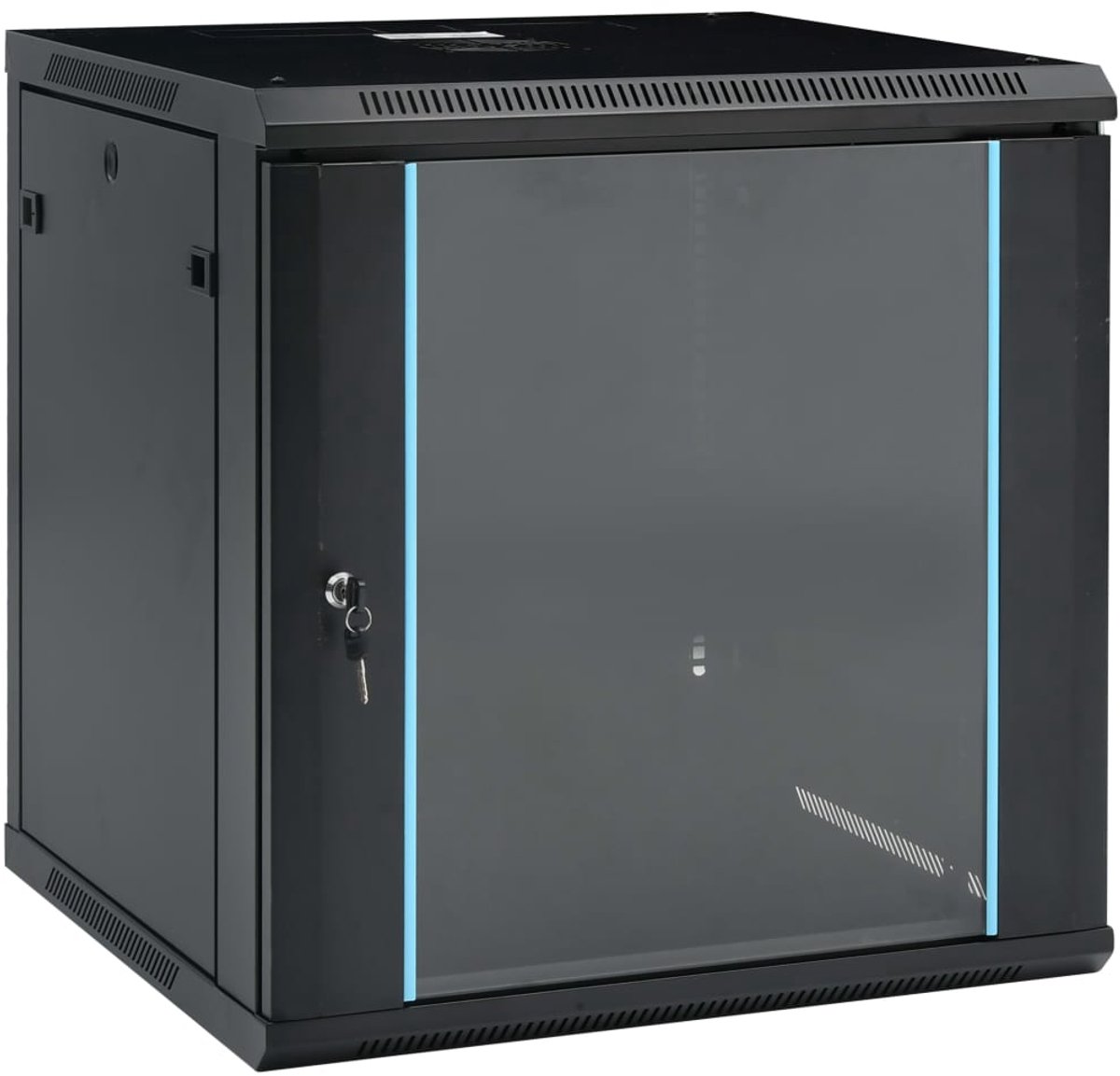 vidaXL Netwerkkast voor aan de muur 12U 19" IP20 600x600x640 mm