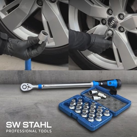 SW-Stahl 02383L-1 Felgenschloss Adapter 521 I geeignet für VW I Felgenschlösser lösen I Radsicherung Felgenschloss Demontage Werkzeug I Felgenschloss Ausdreher I Felgensicherung Schlüssel