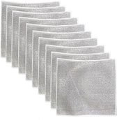 Schuurdoek - 10 stuks - Keukenfornuis - Afwas - Reinigen - Draaddoek - Schuursponsje - Vervangt Staaldraadbal - Huishoudelijke Schoonmaakdoekje - 20*20 cm