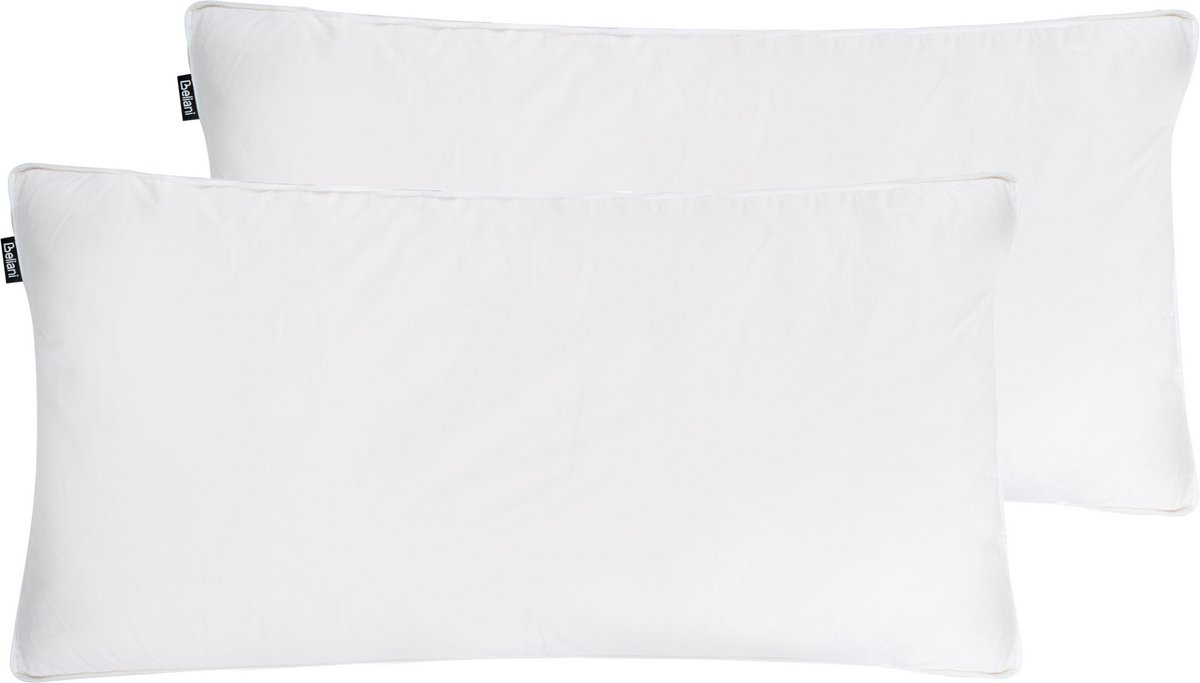 VIHREN - Hoofdkussen set van 2 - Wit - 40 x 80 cm - katoen