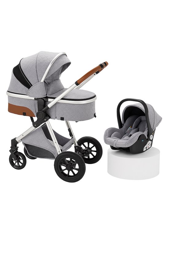 Luxe 3 in 1 kinderwagen - Luxe Baby Buggy - Incl autostoel - - Luxe - €179,00